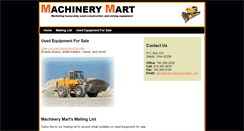 Desktop Screenshot of machinerymartsales.com
